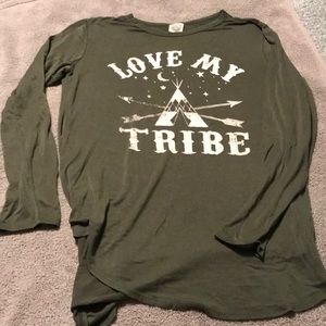 Women’s S ~ Medium “ Live My Tribe “ Long Sleeve T
